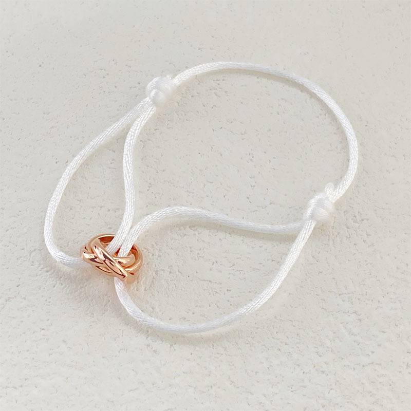 Hand-woven High-end Seamless Three-ring Zodiac Year Colorful Couple's Lucky Bracelet - Image 3