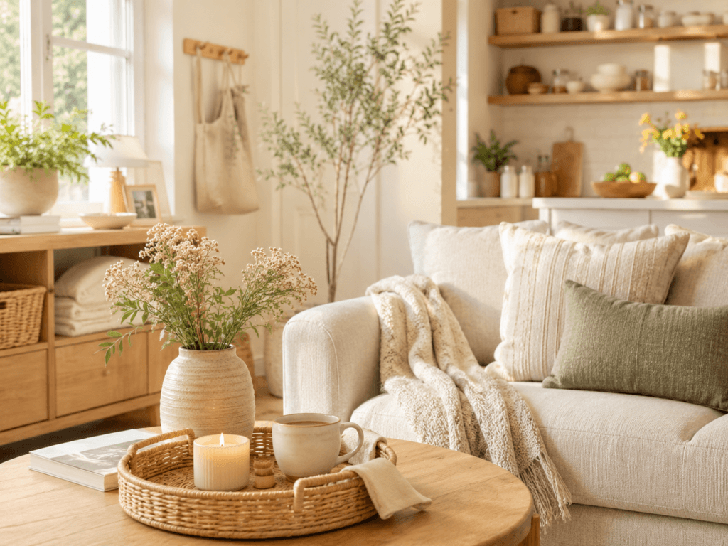 Cozy bright home with practical everyday finds